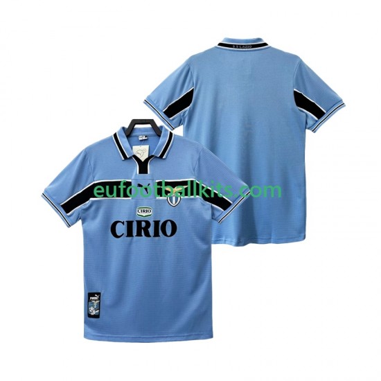 SS Lazio Retro Home Football Shirts 1998 1999 Men LS