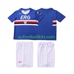 Sampdoria Retro Home Football Shirts 1990 1991 Kids LS