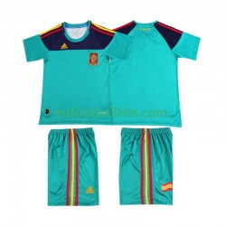 Spain Goalkeeper Retro Home Football Shirts 2010 Kids LS