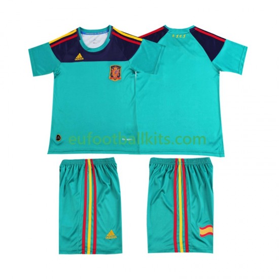 Spain Goalkeeper Retro Home Football Shirts 2010 Kids LS