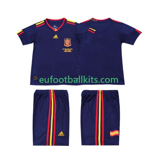 Spain Retro Away Football Shirts 2010 Kids LS