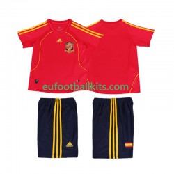 Spain Retro Home Football Shirts 2008 Kids LS