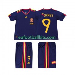 Spain TORRES 9 Retro Away Football Shirts 2010 Kids LS