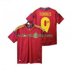 Spain TORRES 9 Retro Home Football Shirts 2012 Men LS