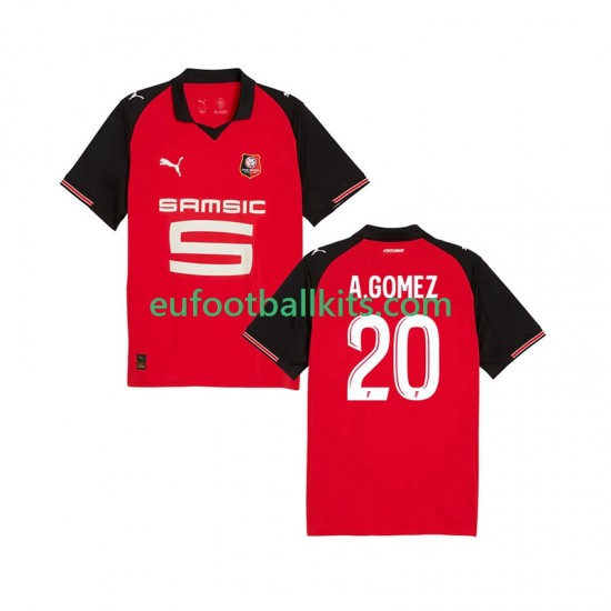 Stade Rennais Andres Gomez 20 Home Football Shirts 2025-2026 Men LS