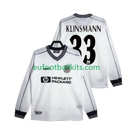 Tottenham Hotspur KLINSMANN 33 Retro Home Football Shirts 1997 1999 Men SS