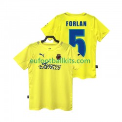 Villarreal CF FORLAN 5 Retro Home Football Shirts 2005 2006 Men LS