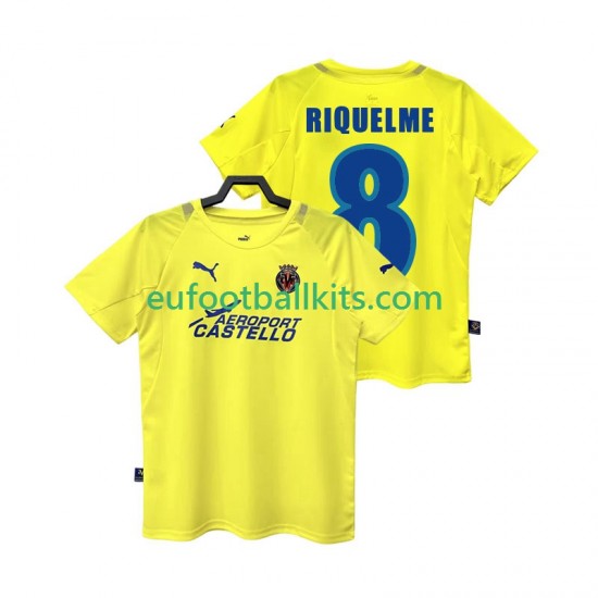 Villarreal CF RIQUELME 8 Retro Home Football Shirts 2005 2006 Men LS
