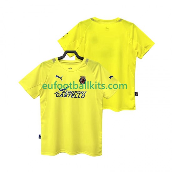 Villarreal CF Retro Home Football Shirts 2005 2006 Men LS