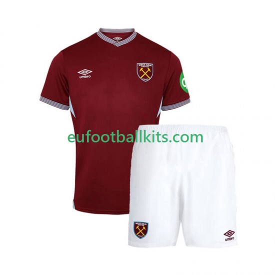 West Ham United Home Football Shirts 2025-2026 Kids LS