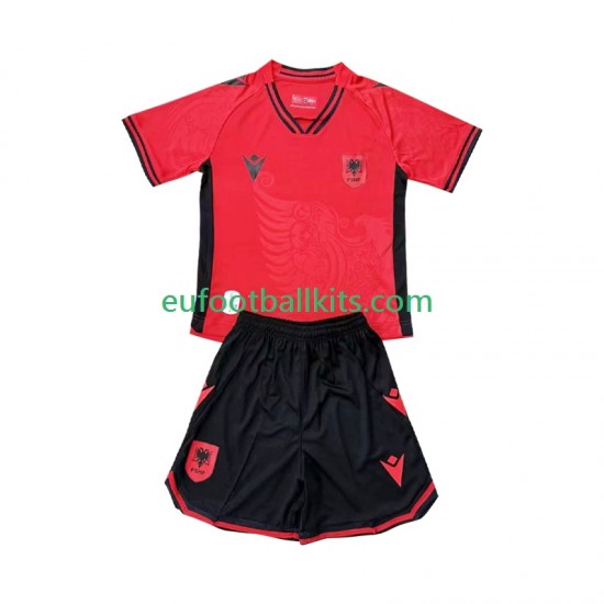 Albania Home Football Shirts 2026 Kids LS