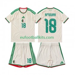 Algeria Mohamed Amoura 18 Home Football Shirts 2026 Kids LS