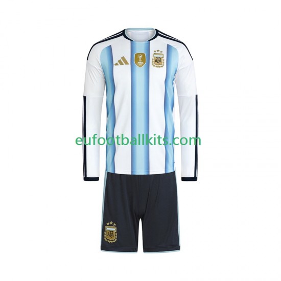 Argentina Home Football Shirts World Cup 2026 Kids SS