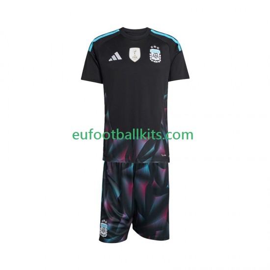 Argentina Goalkeeper Home Football Shirts World Cup 2026 Kids LS