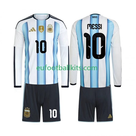Argentina Lionel Messi 10 Home Football Shirts World Cup 2026 Kids SS