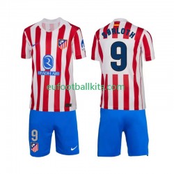 Atletico Madrid Alexander Sorloth 9 Home Football Shirts 2025-2026 Kids LS