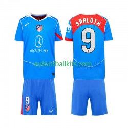 Atletico Madrid Alexander Sorloth 9 Third Football Shirts 2025-2026 Kids LS