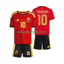 Belgium Leandro Trossard 10 Home Football Shirts World Cup 2026 Kids LS