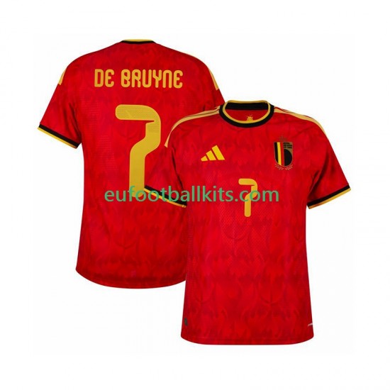 Belgium de bruyne 7 Home Football Shirts World Cup 2026 Men LS