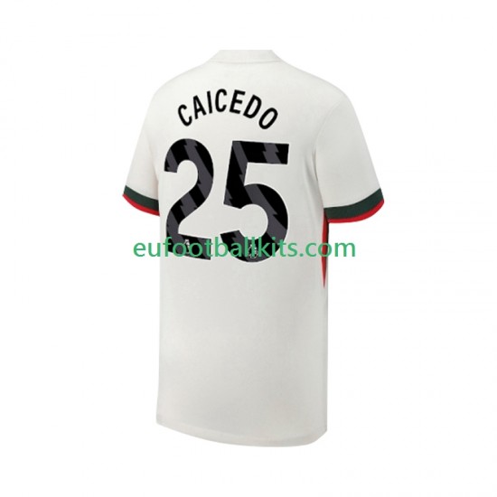 Chelsea Moises Caicedo 25 Away Football Shirts 2025-2026 Men LS