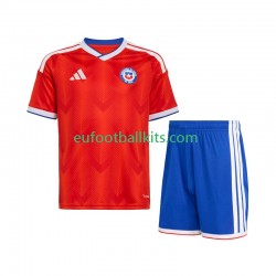 Chile Home Football Shirts 2026 Kids LS