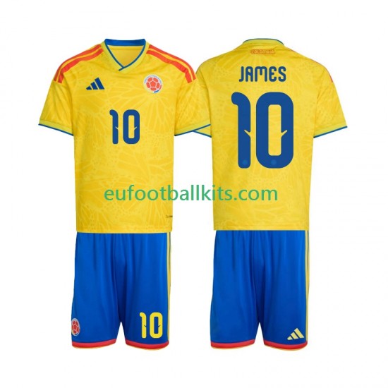 Colombia James Rodriguez 10 Home Football Shirts World Cup 2026 Kids LS
