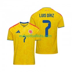Colombia Luis Diaz 7 Home Football Shirts World Cup 2026 Men LS
