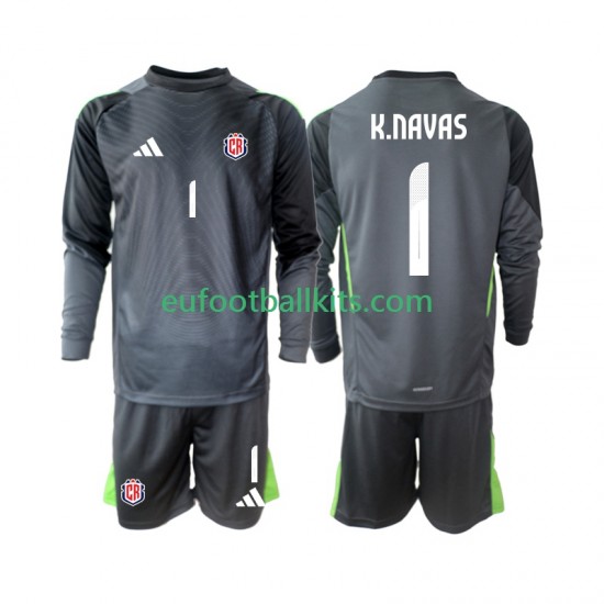 Costa Rica Goalkeeper Keylor Navas 1 Away Football Shirts 2025 Kids SS