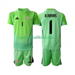 Costa Rica Goalkeeper Keylor Navas 1 Home Football Shirts 2025 Kids LS