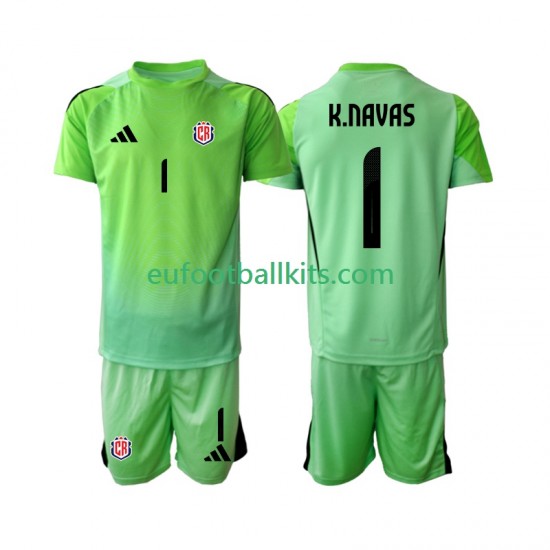 Costa Rica Goalkeeper Keylor Navas 1 Home Football Shirts 2025 Kids LS
