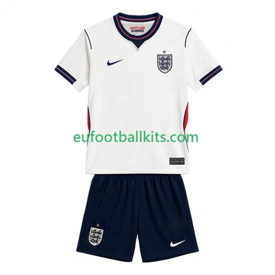 England Home Football Shirts World Cup 2026 Kids LS