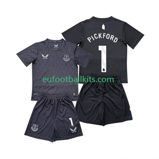Everton FC Goalkeeper Pickford 1 Away Football Shirts 2025-2026 Kids LS