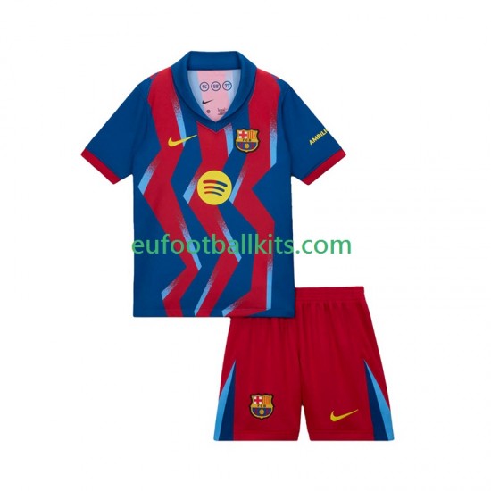 FC Barcelona Fourth Football Shirts 2025-2026 Kids LS