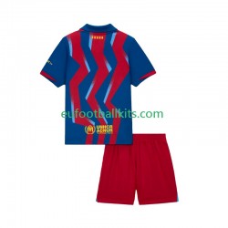 FC Barcelona Fourth Football Shirts 2025-2026 Kids LS