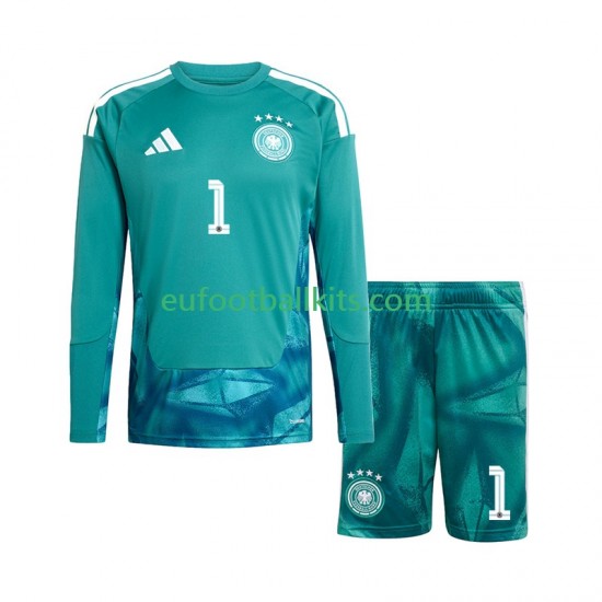 Germany Goalkeeper Manuel Neuer 1 Home Football Shirts World Cup 2026 Kids SS