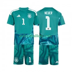 Germany Goalkeeper Manuel Neuer 1 Home Football Shirts World Cup 2026 Kids LS
