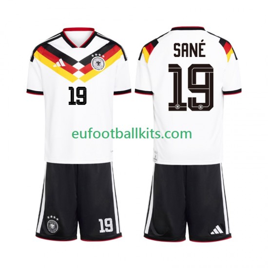 Germany Leroy Sane 19 Home Football Shirts World Cup 2026 Kids LS