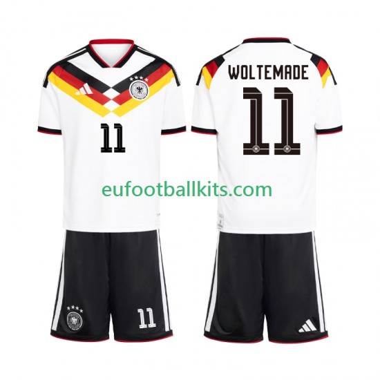 Germany Woltemade 11 Home Football Shirts World Cup 2026 Kids LS