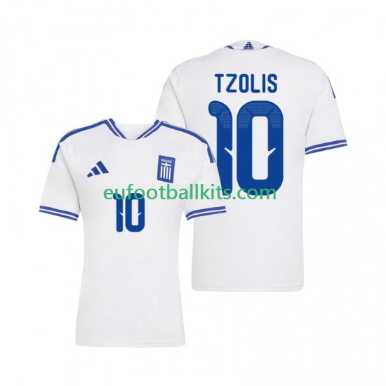 Greece Christos Tzolis 10 Home Football Shirts 2026 Men LS