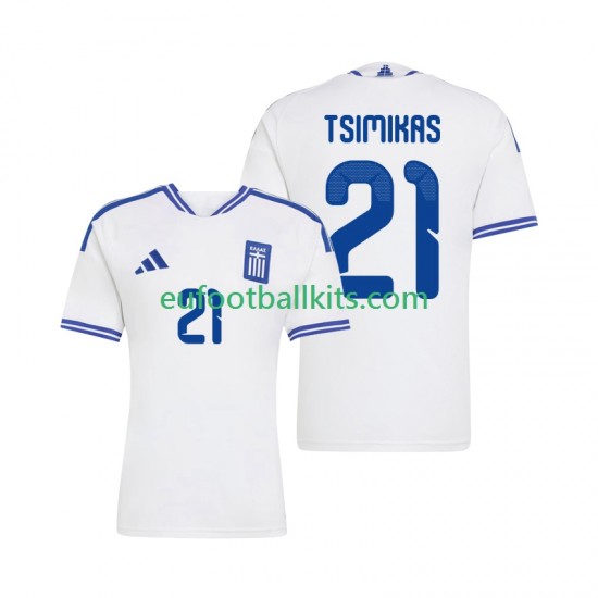Greece Konstantinos Tsimikas 21 Home Football Shirts 2026 Men LS