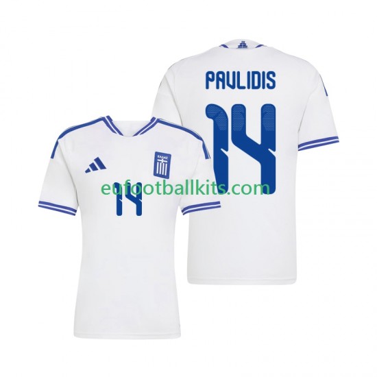 Greece Vangelis Pavlidis 14 Home Football Shirts 2026 Men LS