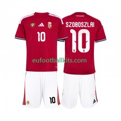 Hungary Szoboszlai 10 Home Football Shirts World Cup 2026 Kids LS