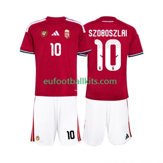 Hungary Szoboszlai 10 Home Football Shirts World Cup 2026 Kids LS