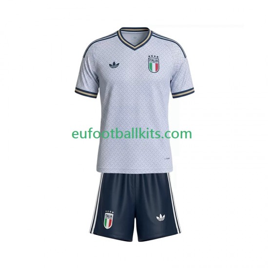 Italy Away Football Shirts 2026 Kids LS