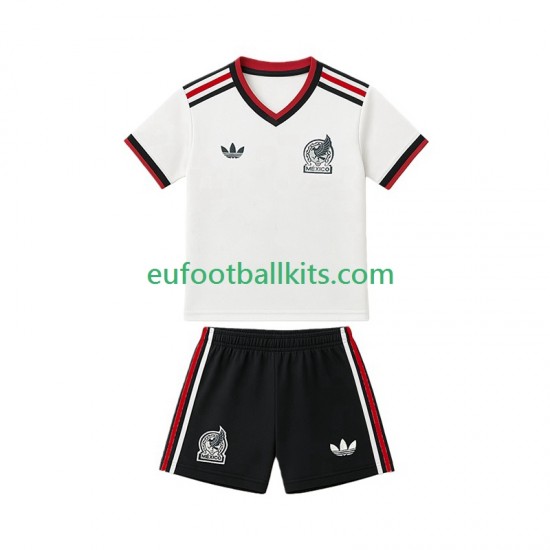 Mexico Away Football Shirts World Cup 2026 Kids LS