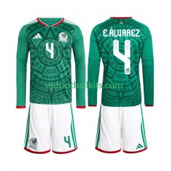 Mexico Edson Alvarez 4 Home Football Shirts World Cup 2026 Kids SS