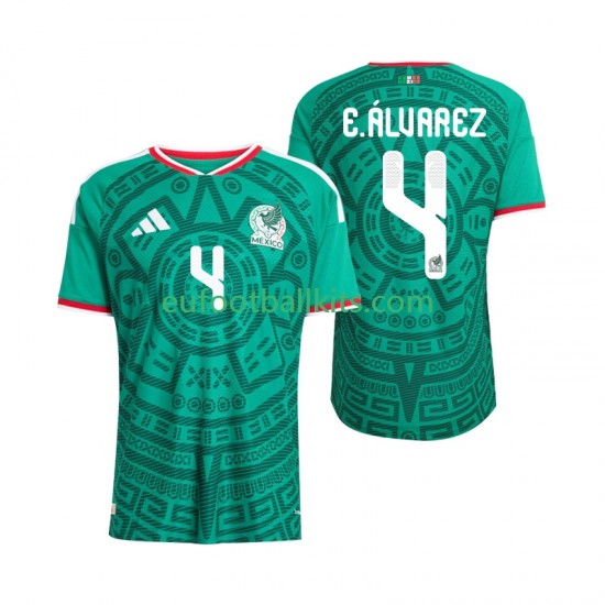 Mexico Edson Alvarez 4 Home Football Shirts World Cup 2026 Men LS