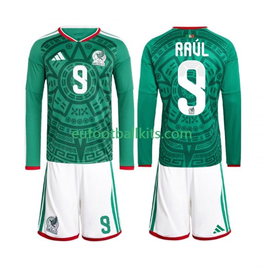 Mexico Raul Jimenez 9 Home Football Shirts World Cup 2026 Kids SS