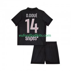 Paris Saint Germain Desire Doue 14 Fourth Football Shirts 2025-2026 Kids LS
