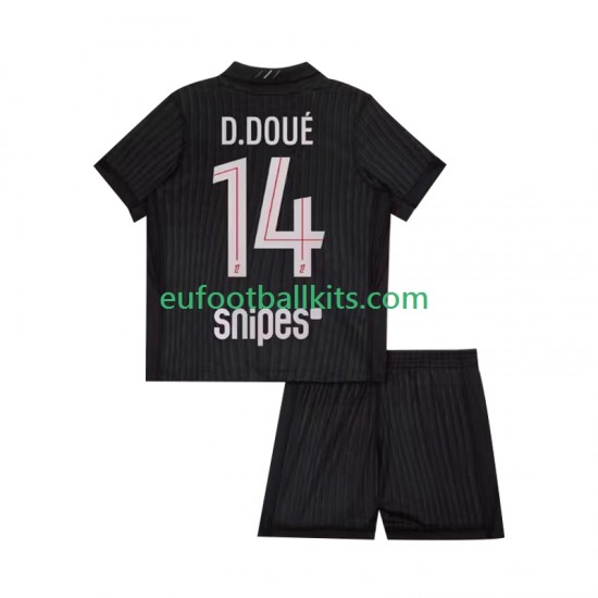 Paris Saint Germain Desire Doue 14 Fourth Football Shirts 2025-2026 Kids LS